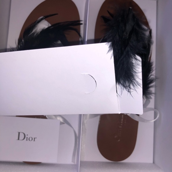 Christian Dior Sandals with feathers. - Picture 5 of 5